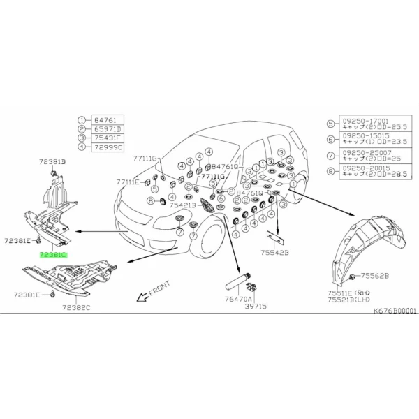 Protector de motor para suzuki sx4 2006 2014 1.6 m16a hatbach - Protector De Motor | ClickRepuestos